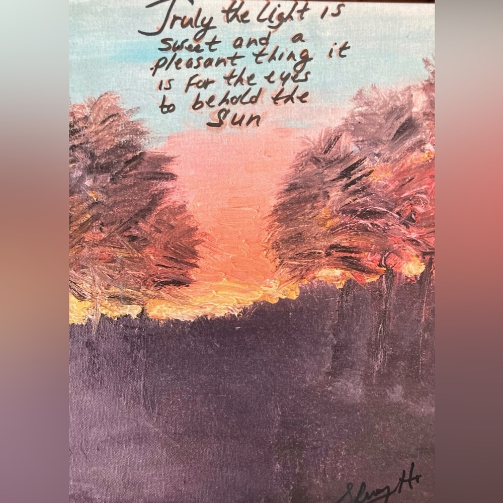 Sunset Forest Canvas Art